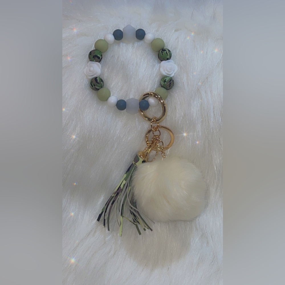 Boujee Beaded Wristlet Keychain